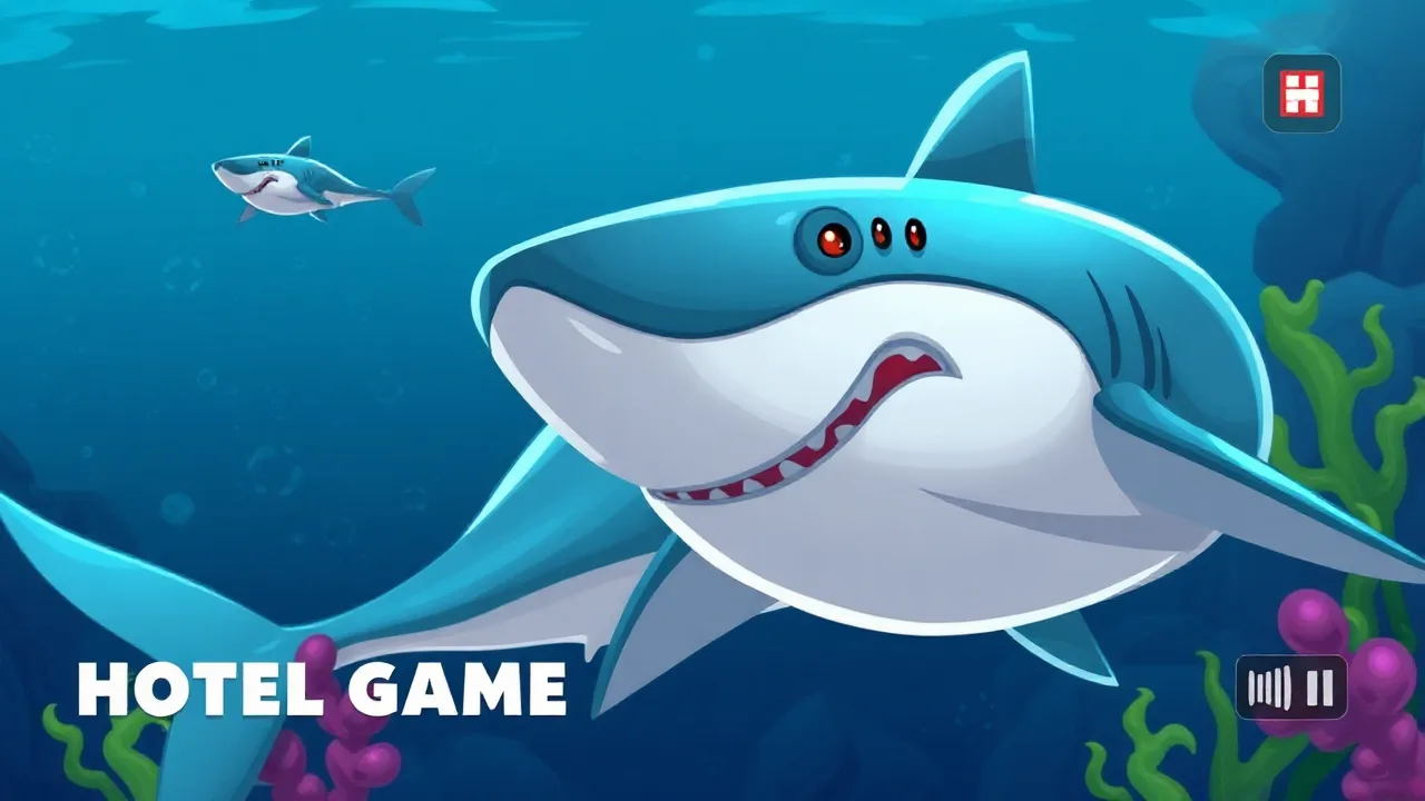 Explore the Depths: Shark Hotel Game image