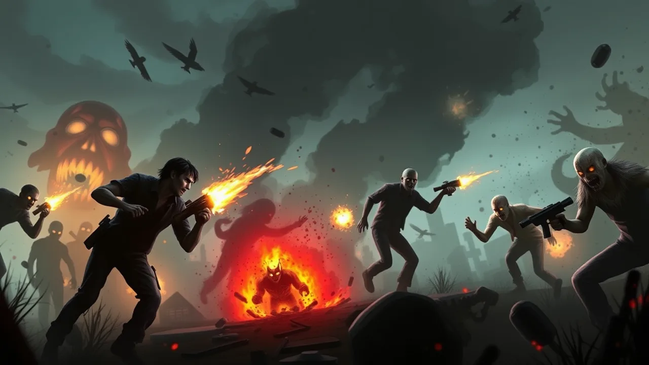 Surviving the Chaos of zombie rush crazy games image