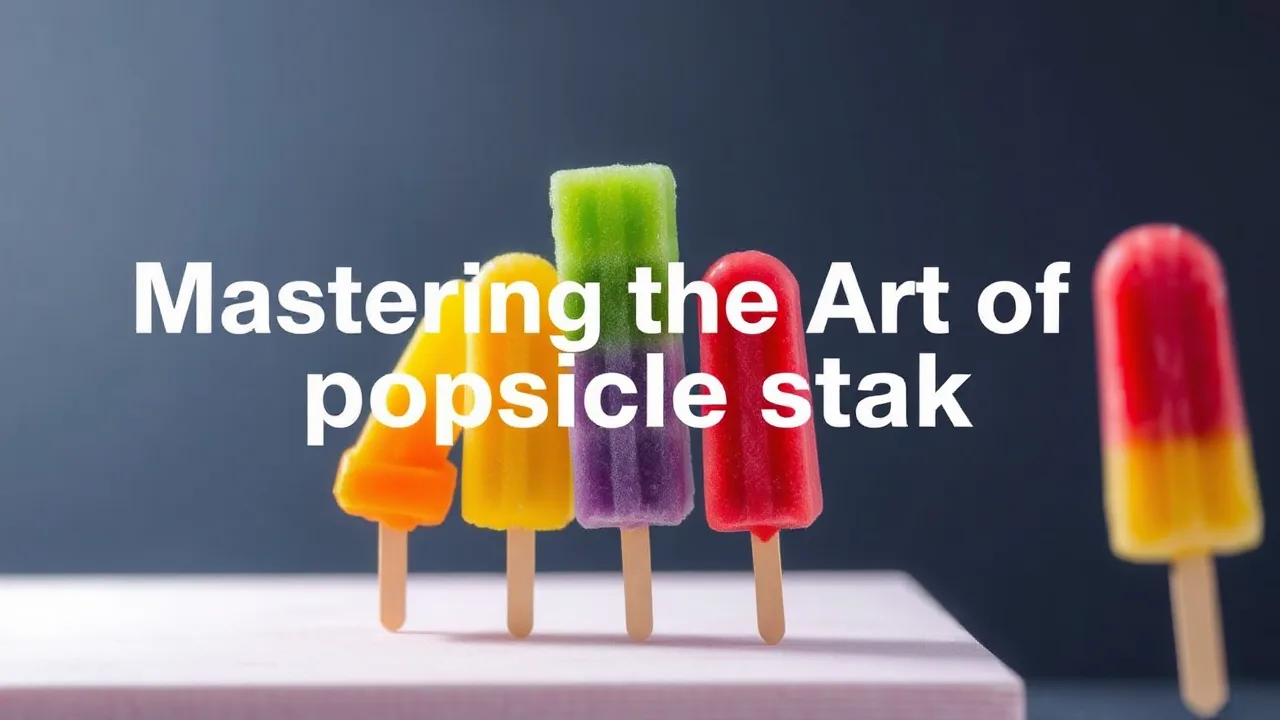Mastering the Art of popsicle stack image