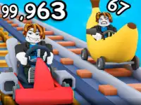 Obby: Climb Up and Slide Down on Minecarts image